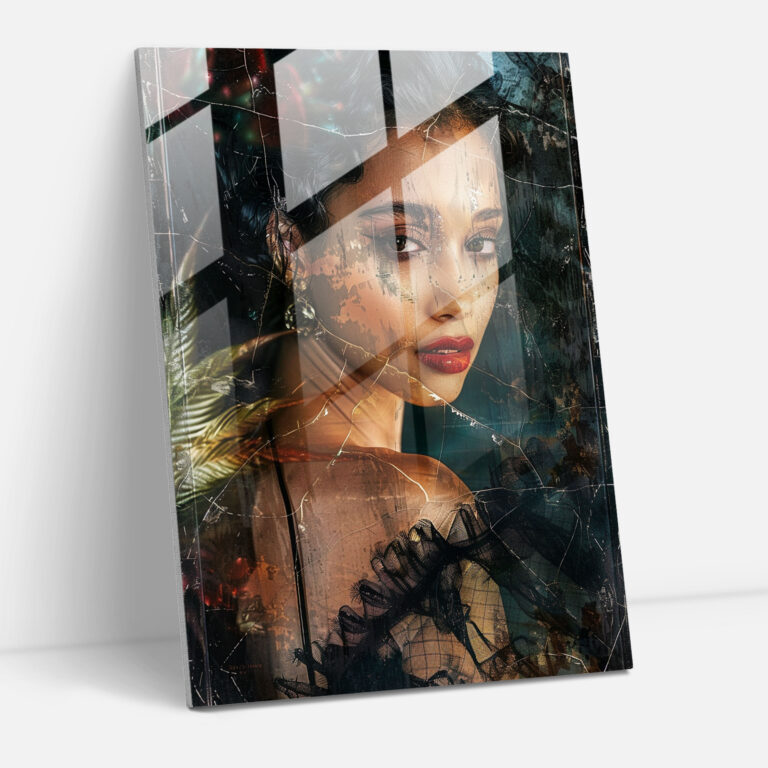 Glasbild Elegantes Porträt - Manierismus Wanddekoration