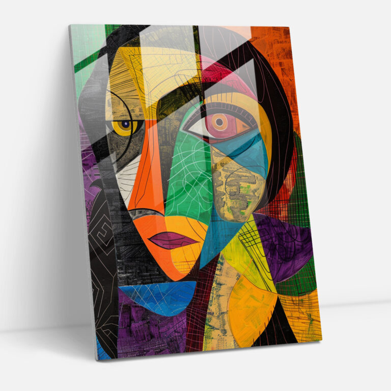Mannerism Moderne Kunst - Kräftige Farben - Leinwandbild Glasbild