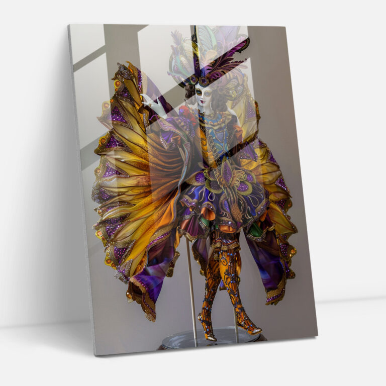 Mannerism Glas Kunst - elaborierte Kostüme und theatralische Posen - Moderne Kunst Glasbild Wanddekoration