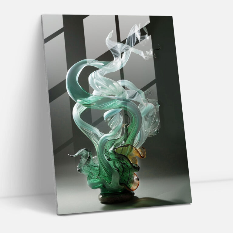 Glasbild Mannerismus - Übertriebene Gesten und Dynamische Kompositionen - Wanddekoration Moderne Kunst Glasbild