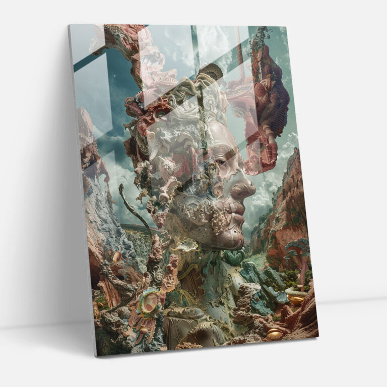 Mannerism Glasbild - Traumhafte Verzerrungen - Moderner Ausdruck Wanddekoration