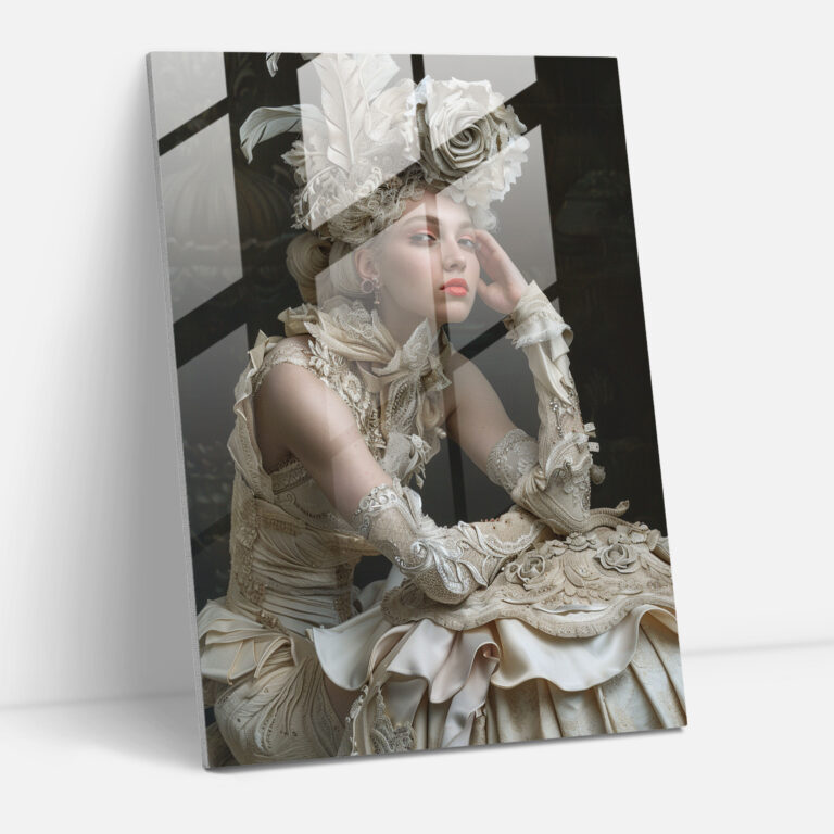 Mannerism Glasbild - Verzierte Eleganz - Moderner Kunststil Home-Dekoration