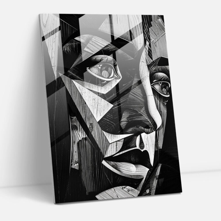 Mannerism Glasbild - Theatralische Linien - Wanddekoration