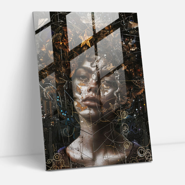 Mannerismus Mythos Dramatisches Glasbild - Mannerismus Wohnkultur Mythische Figuren Dramatisch