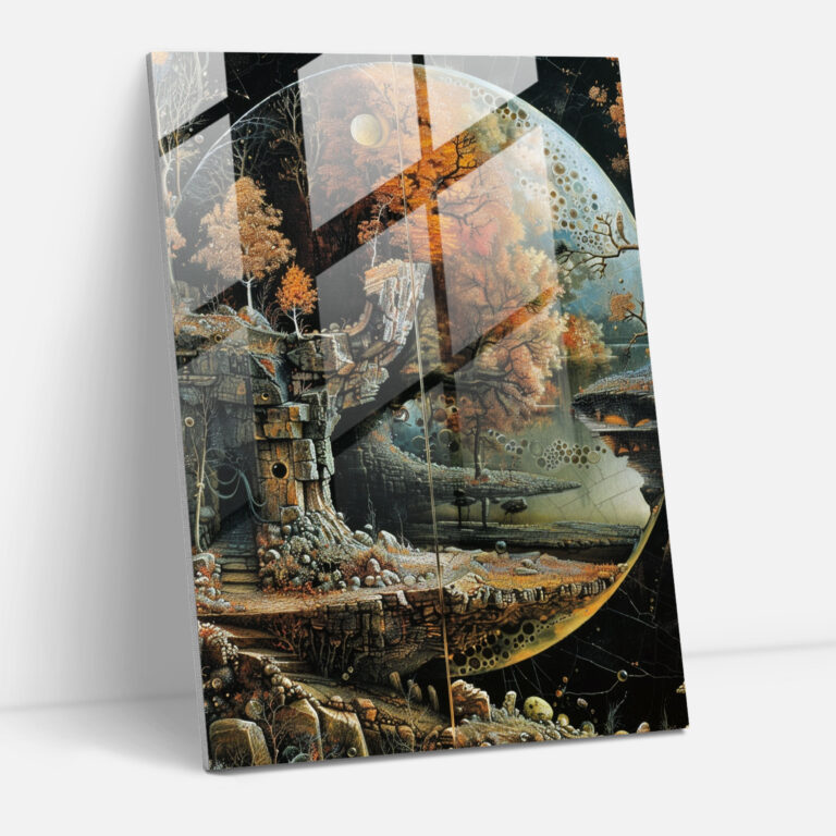 Mannerism Traumhafte Landschaften Glasbild - Wanddekoration Glasbild