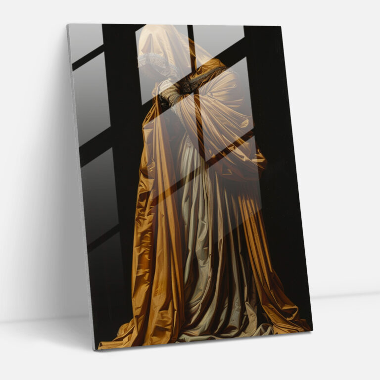Mannerism Theatralische Drapierung Moderne Kunst - Leinwandbild Theatrale Posen Home Dekoration