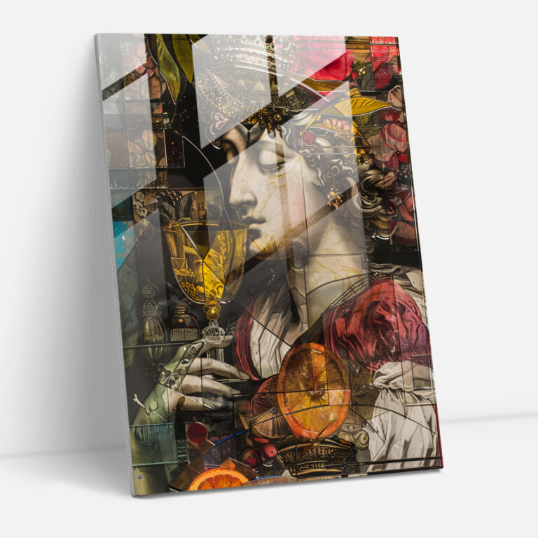 Mannerism Dynamische Kompositionen Glasbild - Energiegeladen Glas Wandkunst Lebendig