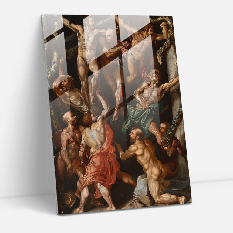 Mannerism Glasbild - Elaborate Poses - Wanddekoration