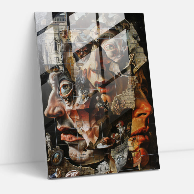 Mannerismus Glasbild - Moderne Kunst