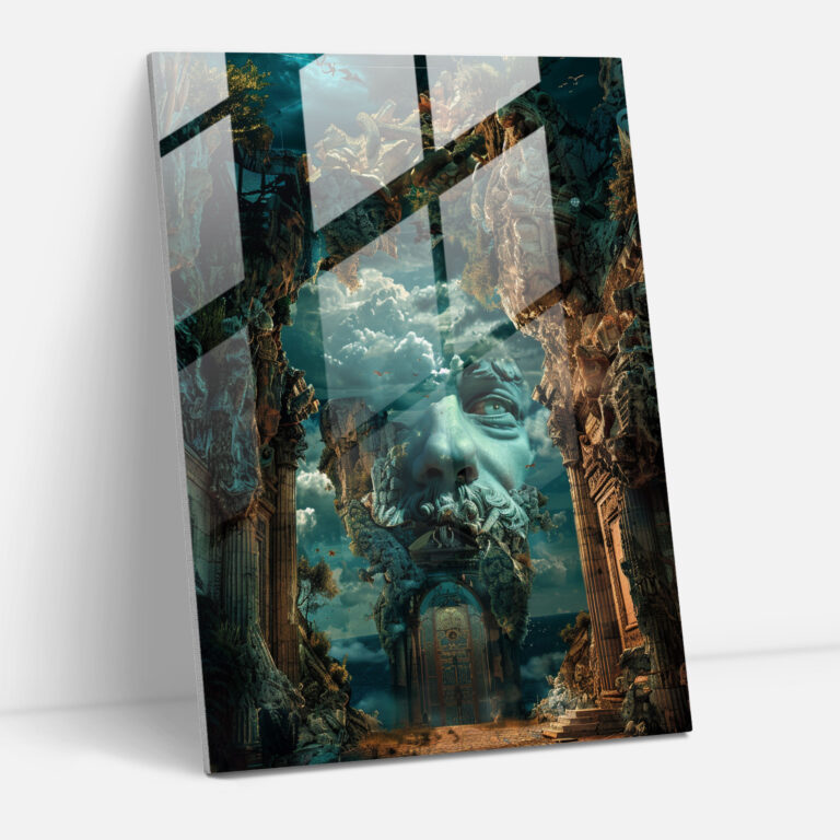 Traumhaftes Glasbild Mannerismus - Glasbild Wohnkultur