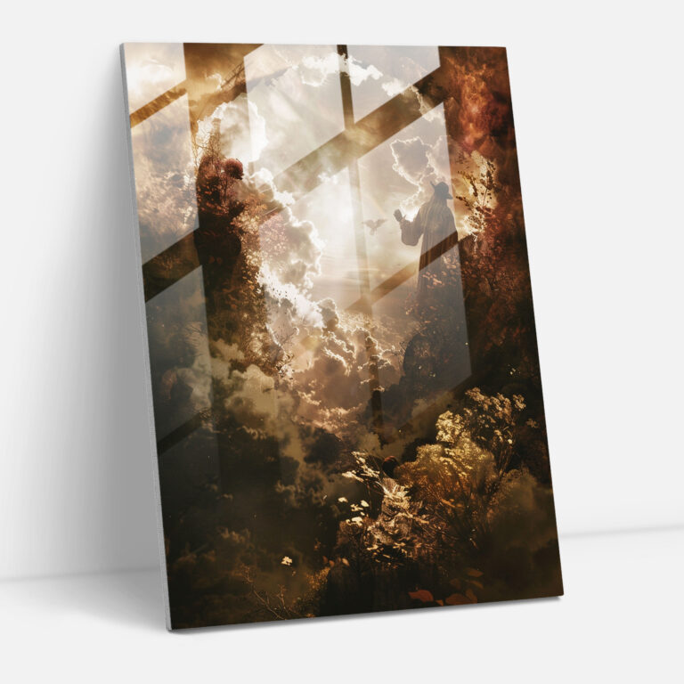 Mystischer Manierismus Glasbild - Manierismus Glasbild Wanddekoration Glasbild