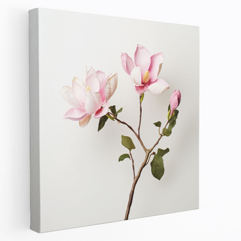 Magnolien Leinwandbild - Blume Home Dekoration