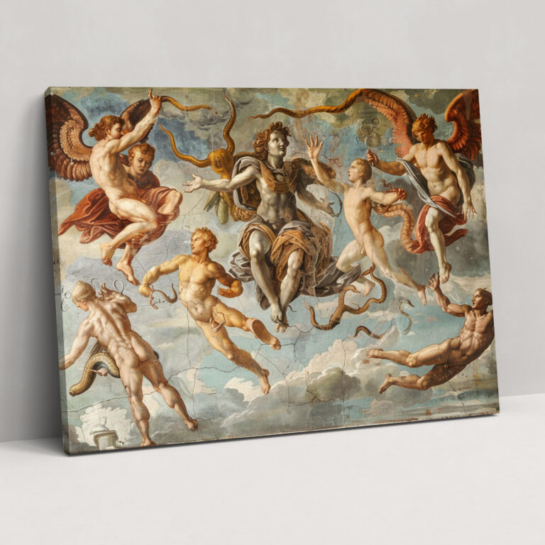 Michelangelo Mythologische Szenen Wandkunst - Wanddekoration Leinwandbild