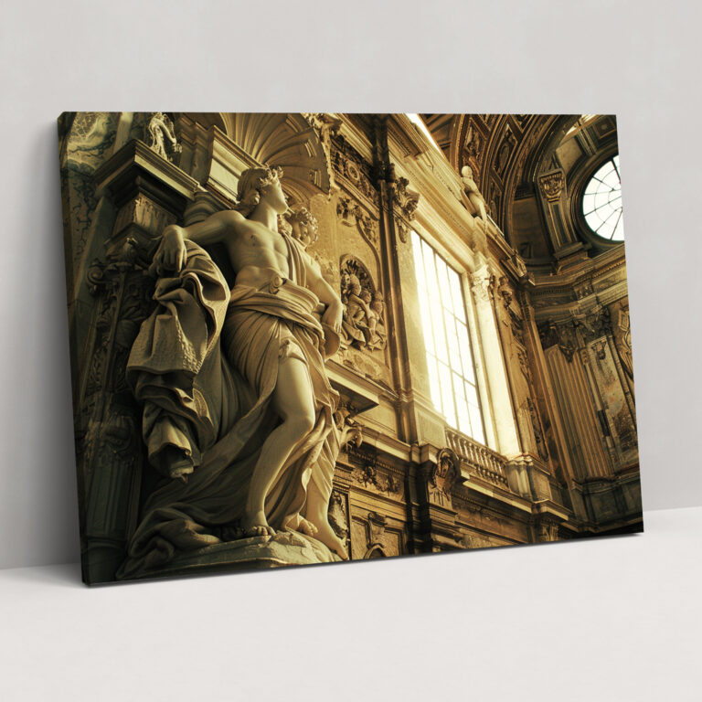 Michelangelo Große Strukturen Leinwandbild - Wanddekoration Wohnkultur