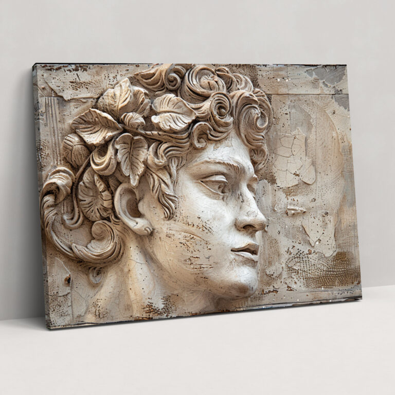 Michelangelo Mythical Figure Leinwandbild - Michelangelo Leinwand Leinwand Wandkunst Wanddekoration