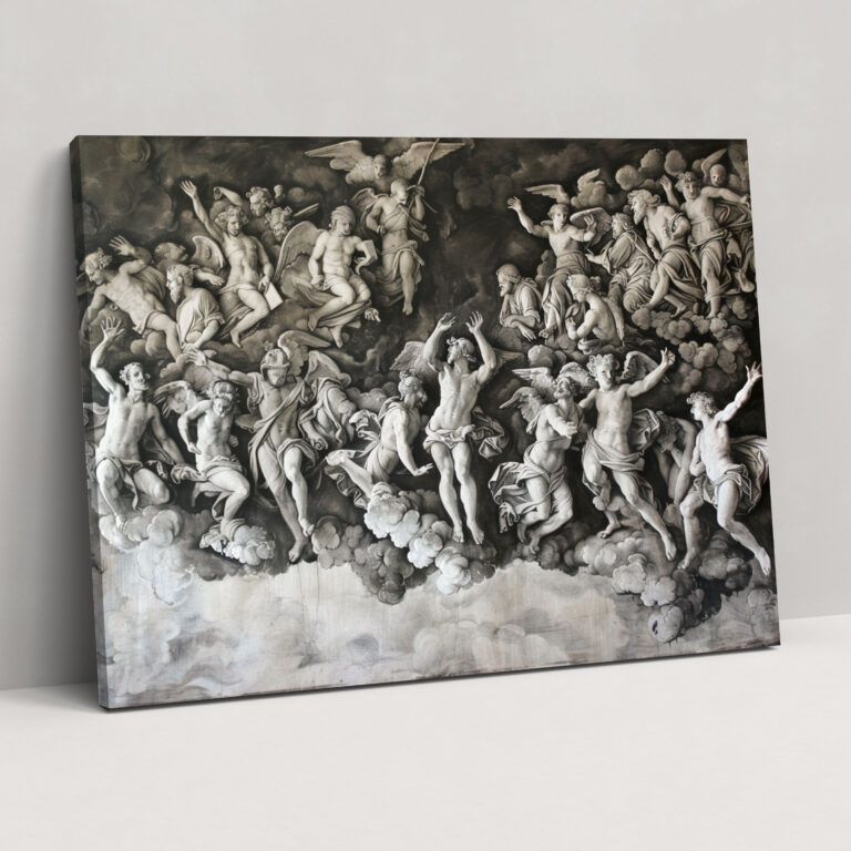 Michelangelos Jüngstes Gericht Wandkunst - Wanddekoration auf Leinwand