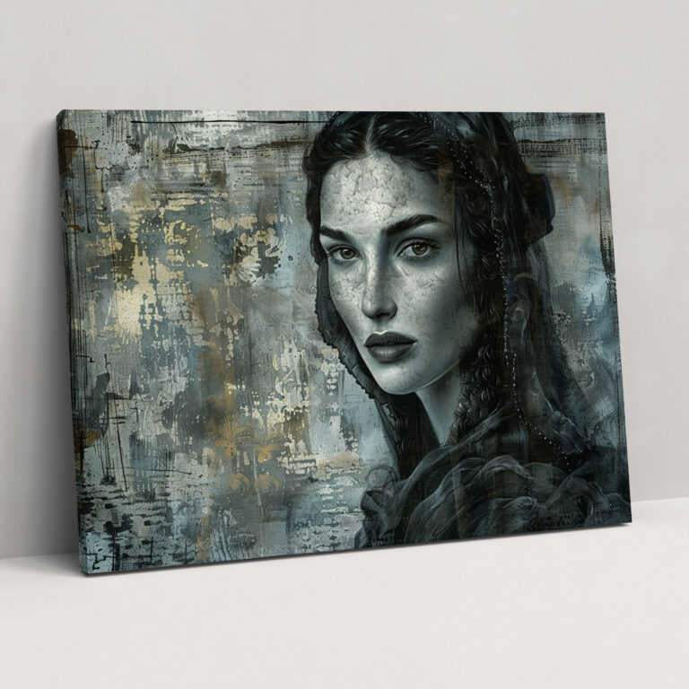 Leinwandbild Michelangelo Renaissance Woman - Michelangelo Wohn-Dekoration Wandbild auf Leinwand