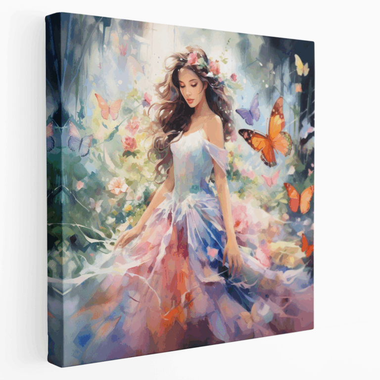 Wasserfarben-Prinzessin Leinwandbild