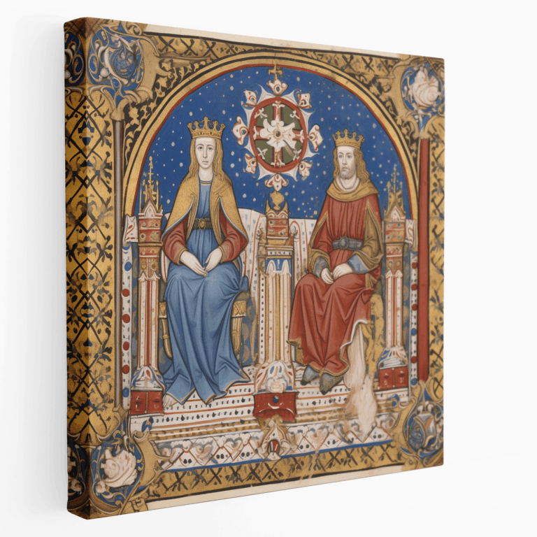 Monarchen Leinwandbild Regal