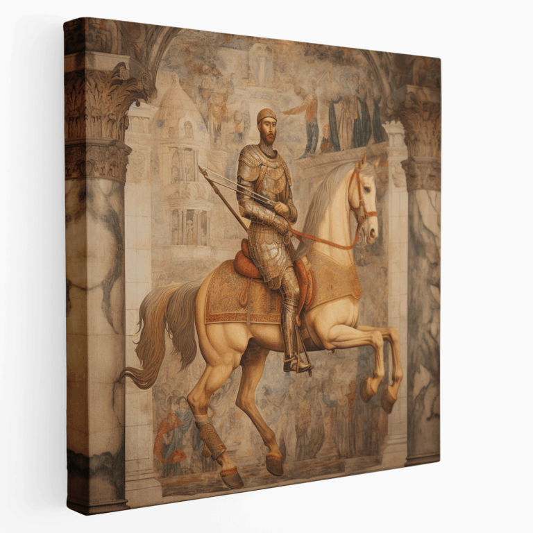 Ritter Fresko Leinwandkunst