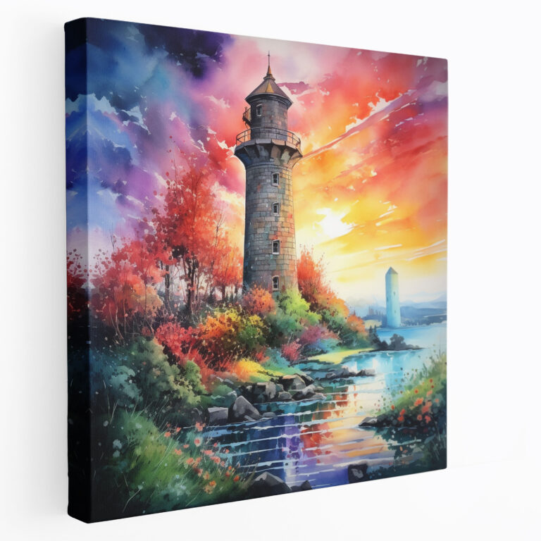 Leinwandbild Maiden Tower - Leinwand Wandkunst Wandbild Wandkunst