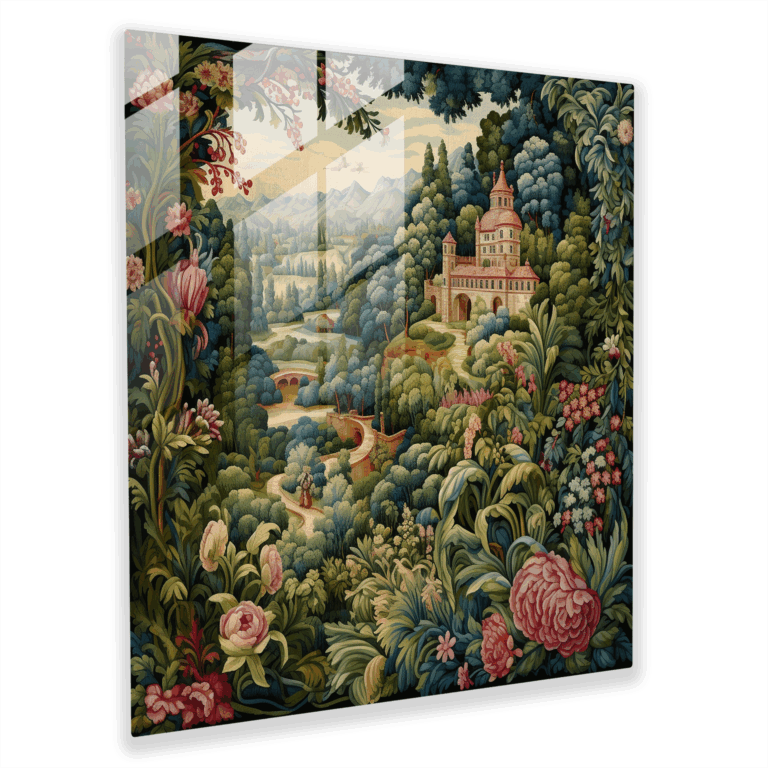 Glasbild Enchanting Love Story