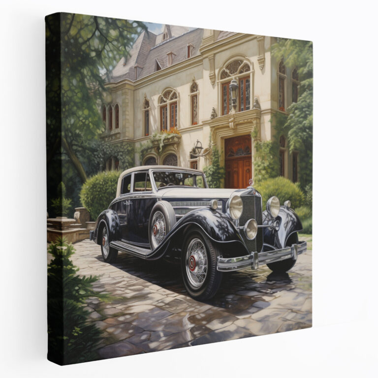 Mercedes Leinwandbild - Wanddekoration Wohnaccessoire