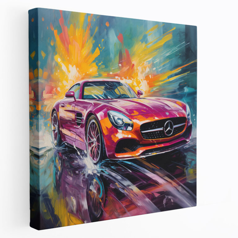 Mercedes Abstract Leinwandbild - Heimdekoration Wandkunst