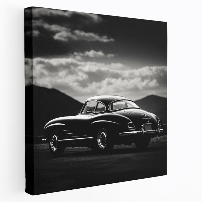 Elegantes Mercedes Leinwandbild - Mercedes Leinwandbild Wanddeko