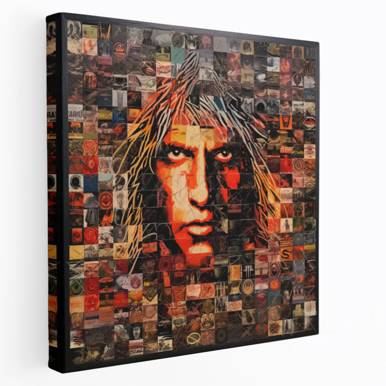 Metallica Wandkunst: Ikonoische Album Cover Collage - Leinwandbild Glasbild Zuhause Dekoration