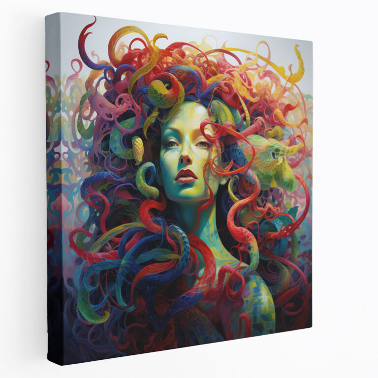 Medusa Leinwandbild - Medusa Leinwandbild Faszination Wohnkultur