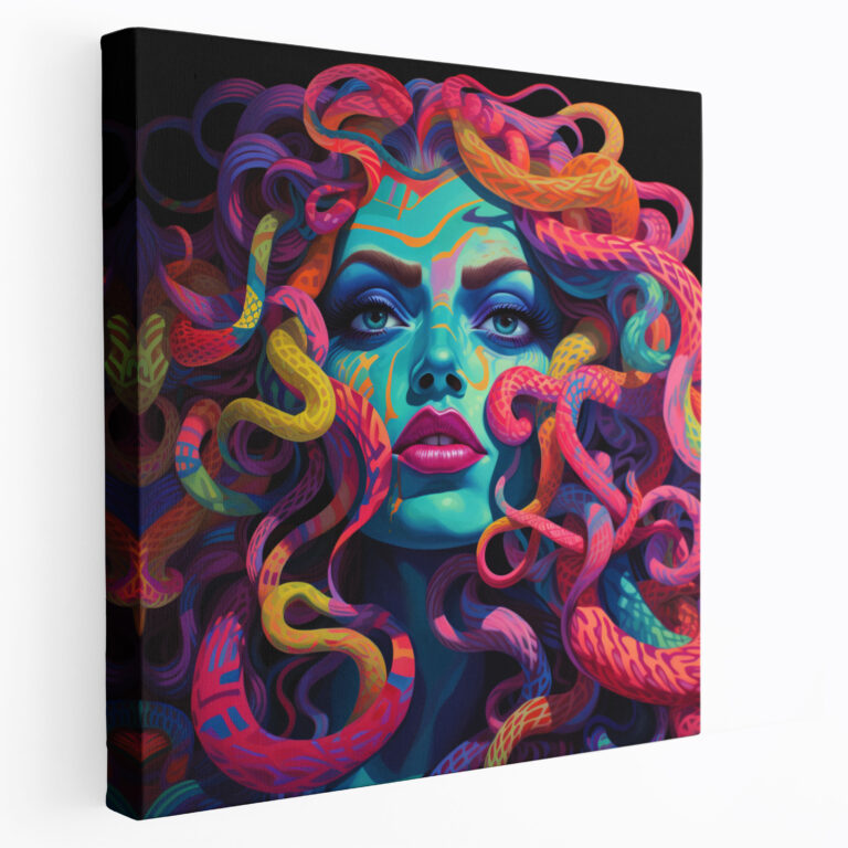 Medusa Wandkunst - Kühne Grafiken Wohnkultur Leinwandbild