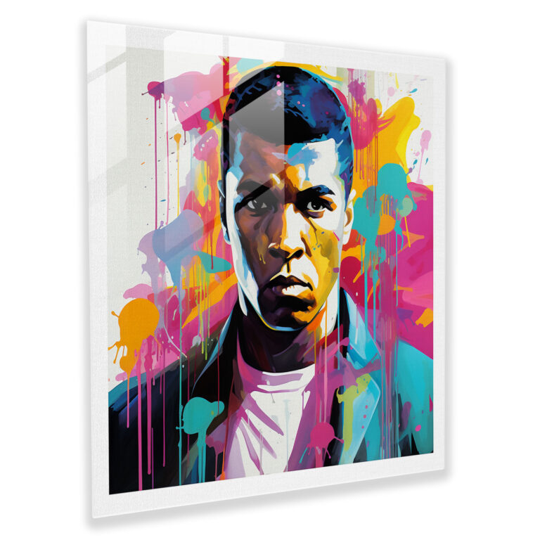 Glasbild Muhammad Ali - Muhammad Ali Glasbild Wohnaccessoire