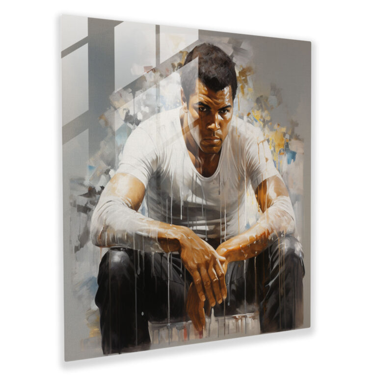 Muhammad Ali Spiegelglasbild - Muhammad Ali Wanddekoration Wohnkultur Spiegelung