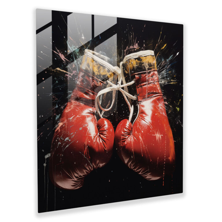 Muhammad Ali Glasbild - Wanddekoration Glas Kunst