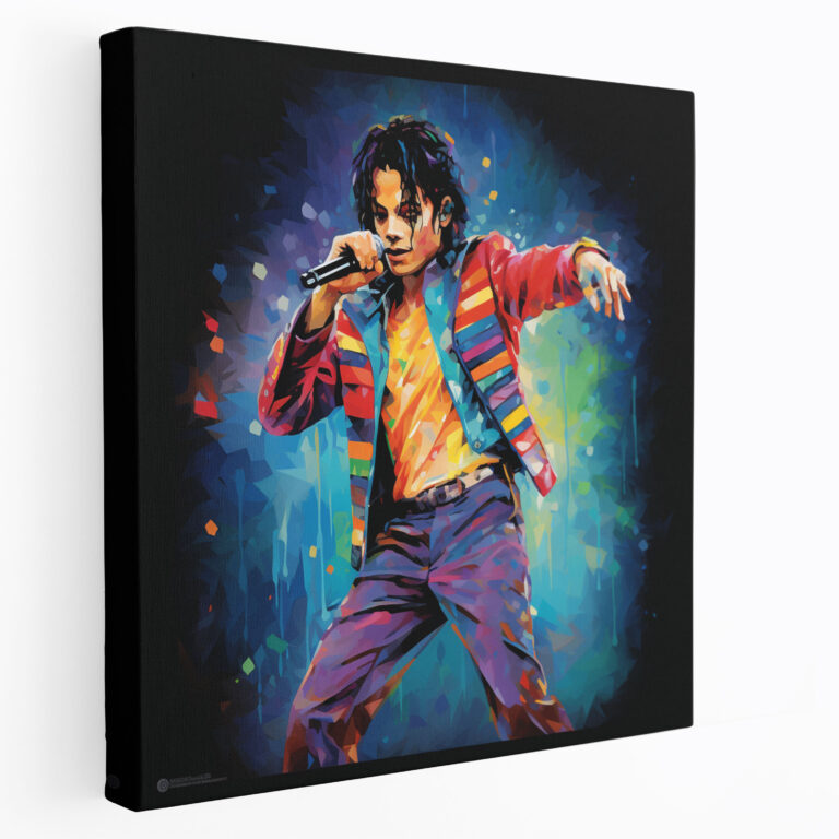 Michael Jackson Pop Art Leinwandbild - Energetisches Design