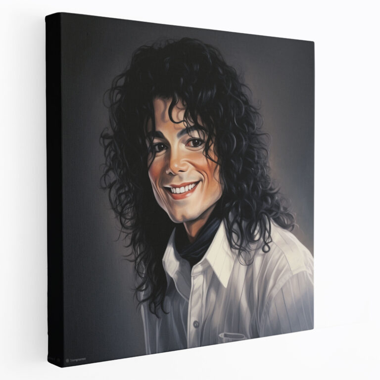 Michael Jackson Wandkunst - Realistisches Porträt - Leben wie gemalt.