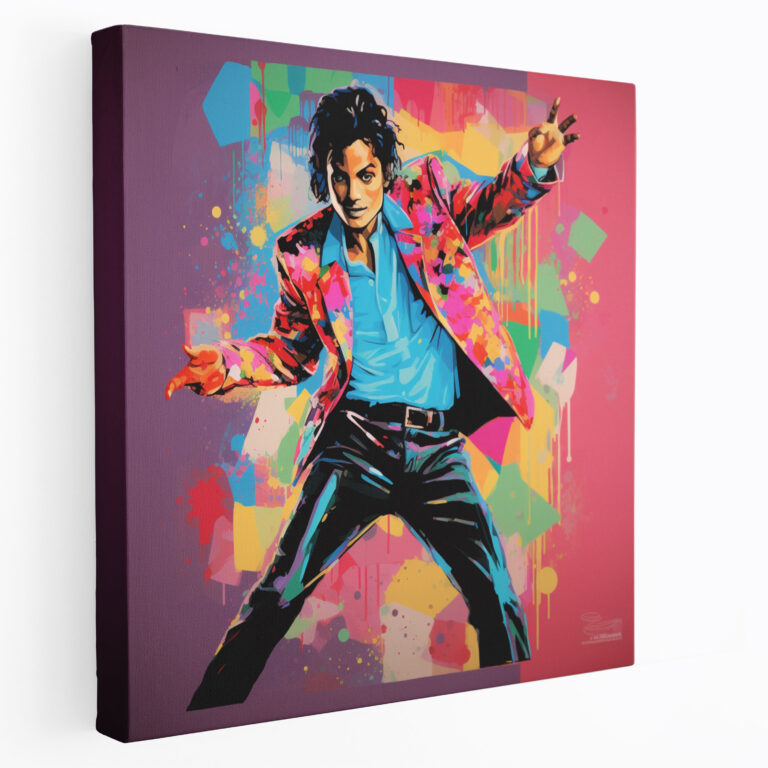 Micheal Jackson Leinwandbild - Pop Art Tanzpose