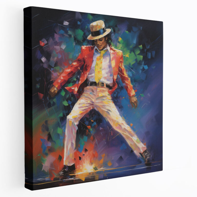 Leinwandbild von Michael Jackson - impressionistisches Gemälde - Wanddekoration - Leinwandkunst