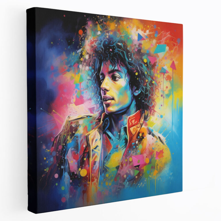 Leinwandbild Michael Jackson - Psychedelisches Kunstwerk - Wanddekoration
