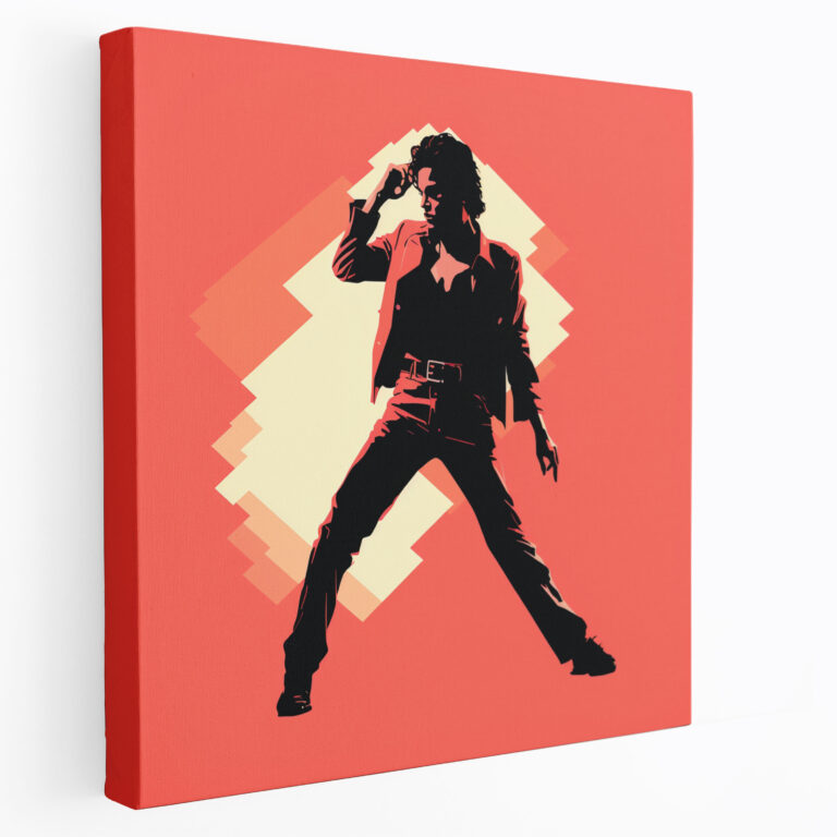 Michael Jackson Leinwandbild - Retro Wanddekoration - Wandkunst für Zuhause