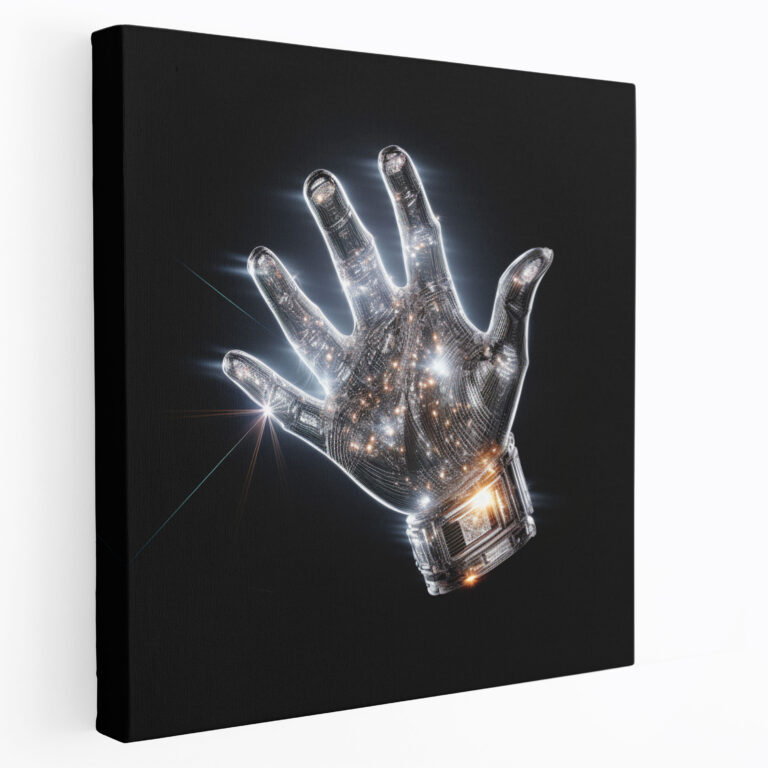 Leinwandbild Michael Jackson - Handschuh Wanddekoration - Kunstwerk für die Wand Michael Jackson
