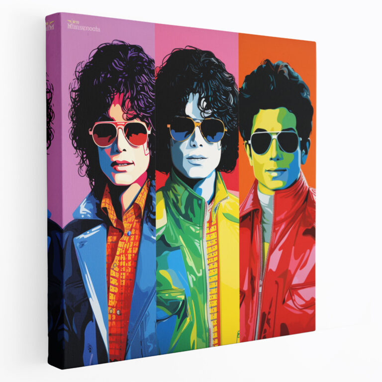 Micheal Jackson Wandkunst - Pop Art Leinwandbild-Set - Porträts Leinwandkunst