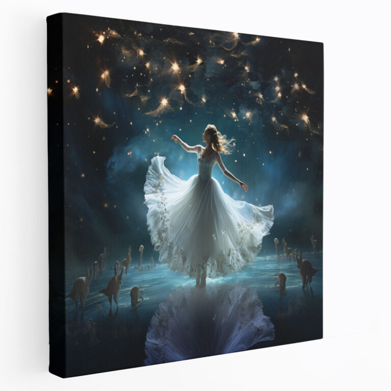 Leinwandbild Mitternachtsballett - Mitternacht Leinwand Wandkunst