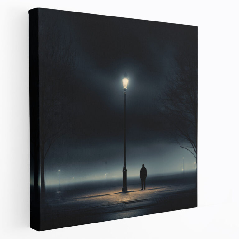 Mitternachtsreflexionen Wanddekoration - Mitternacht nachdenklich Wohndekoration elegant