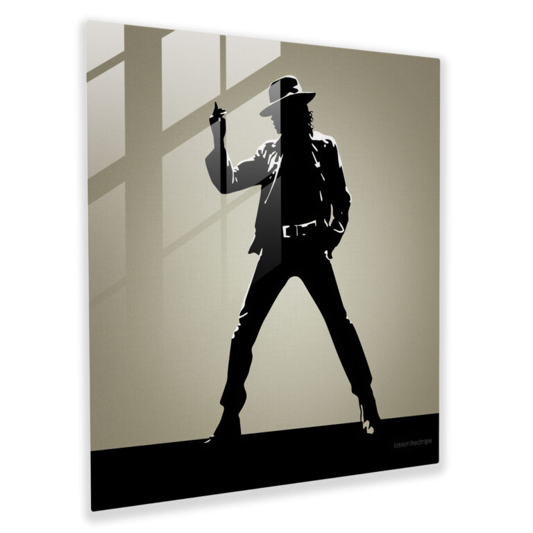 Michael Jackson Glasbild - Michael Jackson Glas Kunst Glas Wandkunst Moderne Kunst