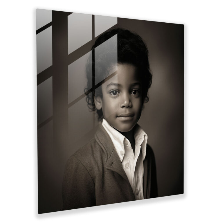 Vintage Michael Jackson Glasbild - Michael Jackson Glasbild Vintage nostalgisches Gefühl