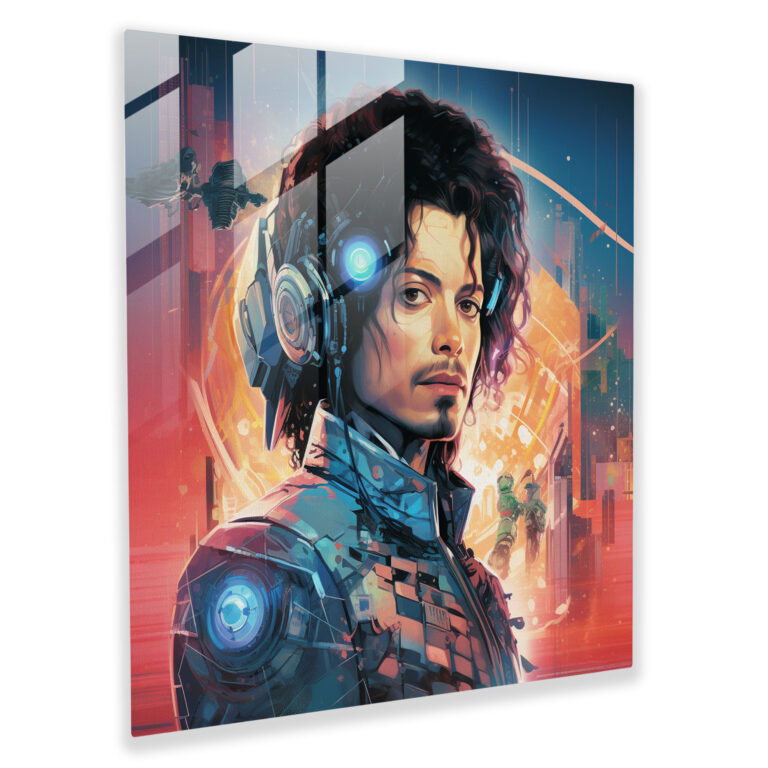 Zeitloser Einfluss Michael Jackson Glasbild - Michael Jackson Glas Wandkunst