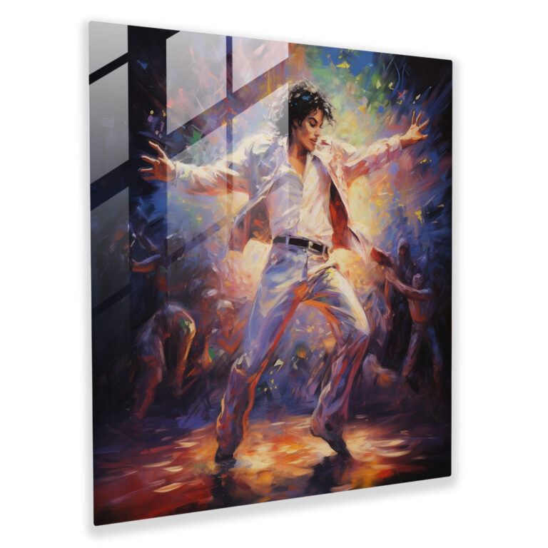 Glasbild Michael Jackson - Wanddekoration Modern Art Leidenschaft