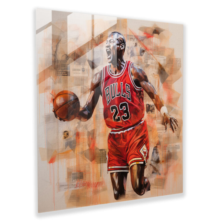 Glasbild Michael Jordan - Weisheiten - Zitate Glas Kunst Moderne Kunst